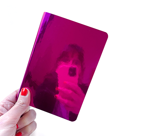Carnet A6 à couverture souple - Shiny Starlet rose