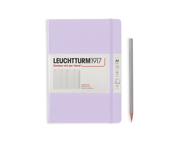 Leuchtturm carnet d'adresses A5 - Lilac