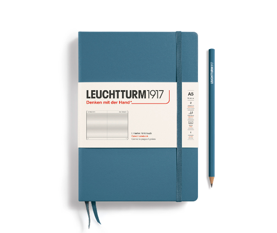 Leuchtturm carnet A5 rigide - Stone Blue
