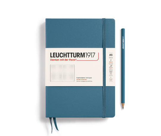 Leuchtturm carnet A5 rigide - Stone Blue
