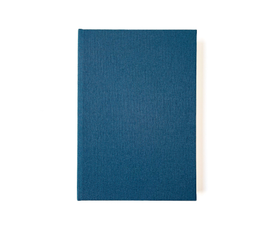 Carnet toilé A5 - bleu pétrole