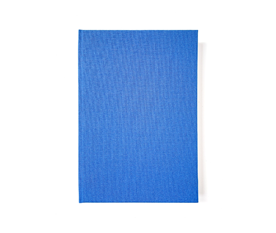 Carnet toilé A5 - bleu vif