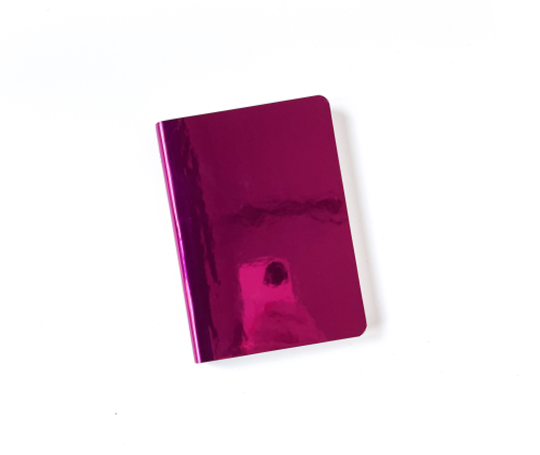 Carnet A6 à couverture souple - Shiny Starlet rose