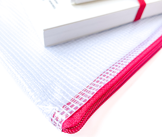 Pochette B6 à tirette rouge