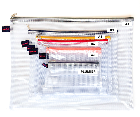 Pochette B6 à tirette rouge