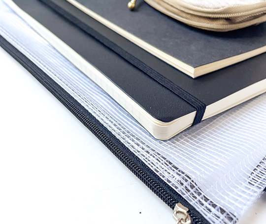 Pochette B5 à tirette noire