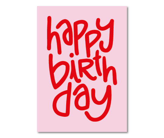 Happy Birthday rouge rose
