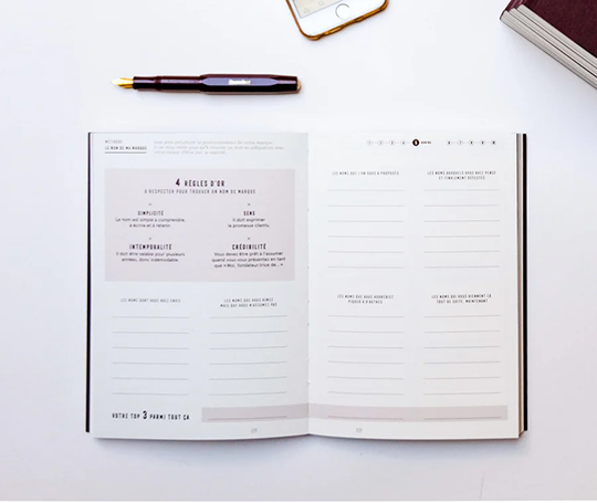 Carnet pour entreprendre