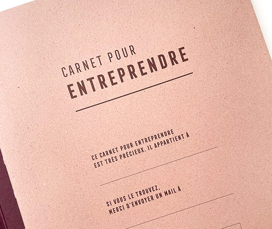 Carnet pour entreprendre