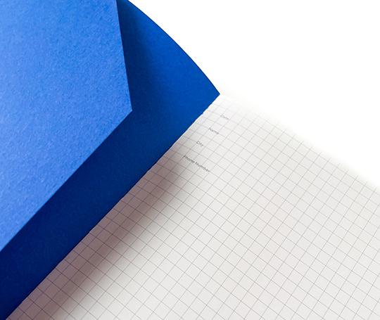 Mishmash - carnet Naked A5 - Bleu cobalt