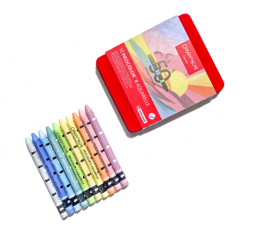 Caran d'Ache NEOCOLOR II Aquarelle 50 ans 10 pastels -  Pastel