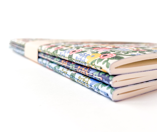Rifle Paper co - Set de 3 carnets à couverture souple Rosa
