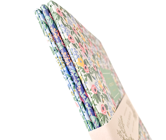 Rifle Paper co - Set de 3 carnets à couverture souple Rosa