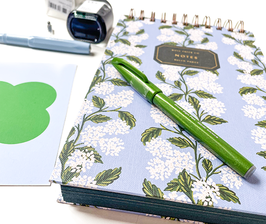 Rifle Paper co - Grand bloc notes à spirales Hortensias