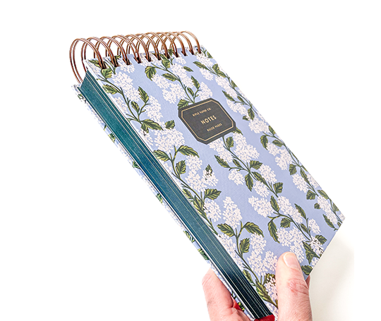 Rifle Paper co - Grand bloc notes à spirales Hortensias