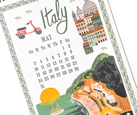 Rifle Paper Co. - Calendrier 2026 World Travel