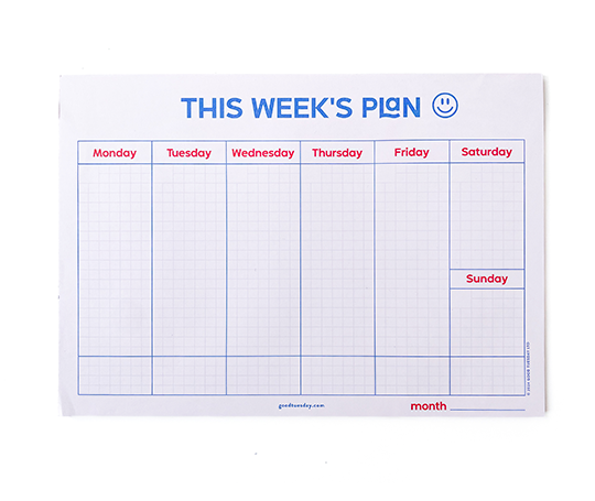 Bloc "This Week's Plan : )"