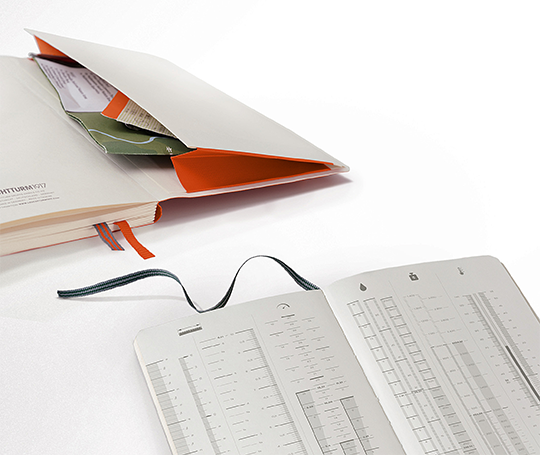 Leuchtturm Outlines carnet souple anti-intempéries - Navy