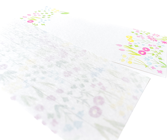 Papier à lettres "Le billet du jour" - Le jardin