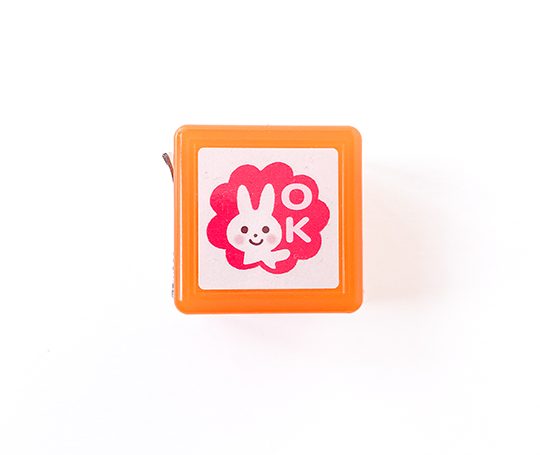 Grand cachet pré-encré - Lapin OK