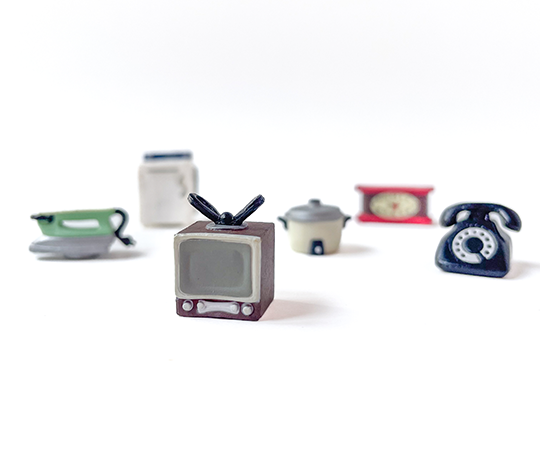 Midori - 6 mini aimants - Appareils Retro