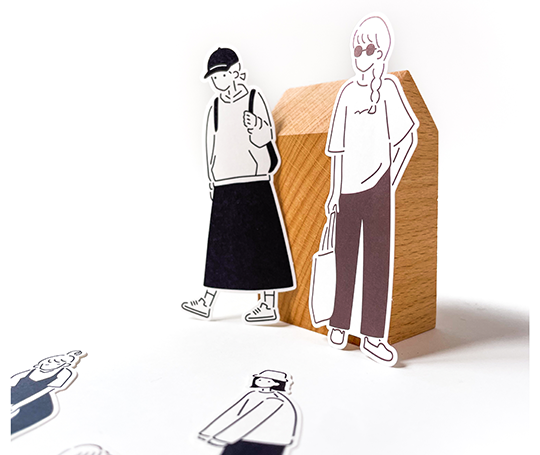 Grands autocollants - Amie Simple girl