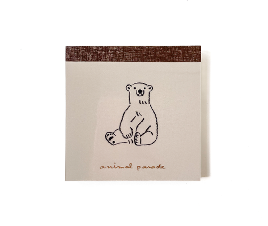 Bloc-notes Animal Parade - Ours polaire