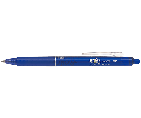 Pilot Frixion Ball Clicker - Roller à encre gel effaçable - Bleu