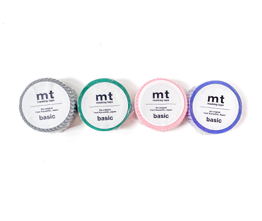 MT basic - washi tape Hougan black (quadrillage)