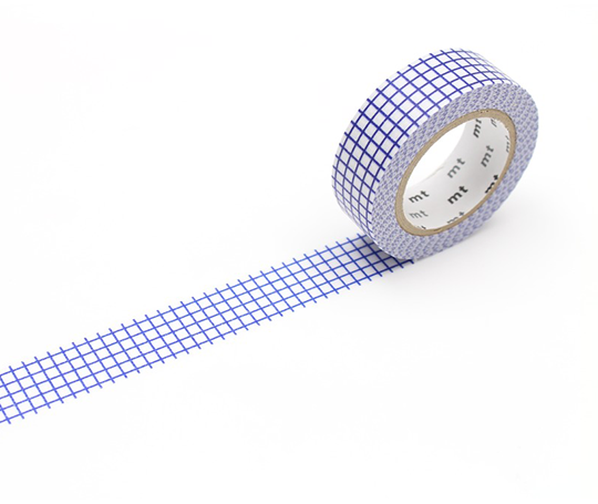 MT basic - washi tape Hougan blueberry (quadrillage)