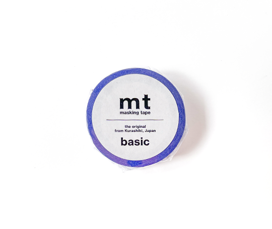MT basic - washi tape Hougan blueberry (quadrillage)