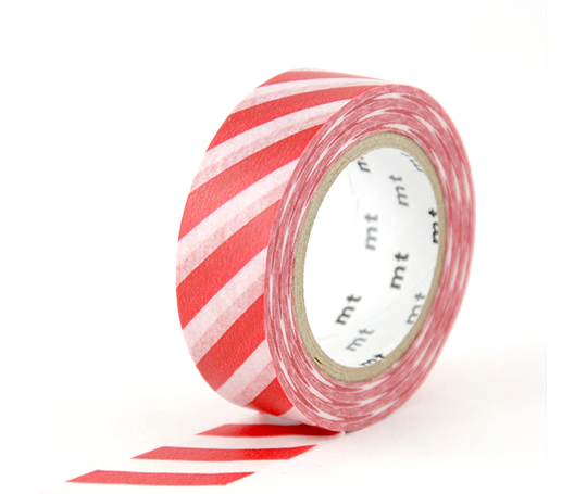 MT deco - washi tape Rayures rouges