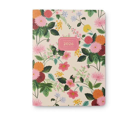 Rifle Paper Co. - Agenda 2026 mensuel Dahlia