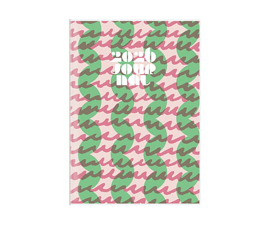 Hightide Agenda 2026 mensuel - Vagues - Rose/vert (type K)