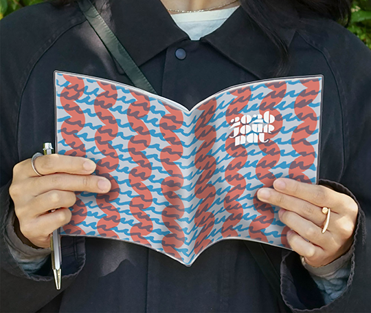 Hightide Agenda 2026 mensuel - Vagues - Bleu/rouge (type K)