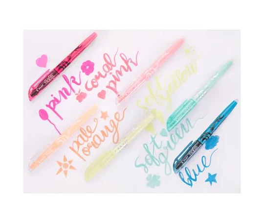 Pilot Frixion Light - Surligneur à encre effaçable - Jaune Pastel