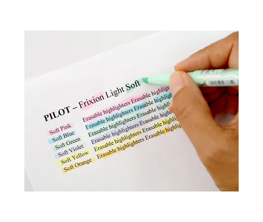 Pilot Frixion Light - Surligneur à encre effaçable - Jaune Pastel