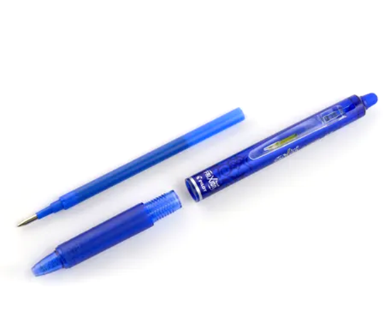 Pilot Frixion Ball Clicker - Roller à encre gel effaçable - Bleu