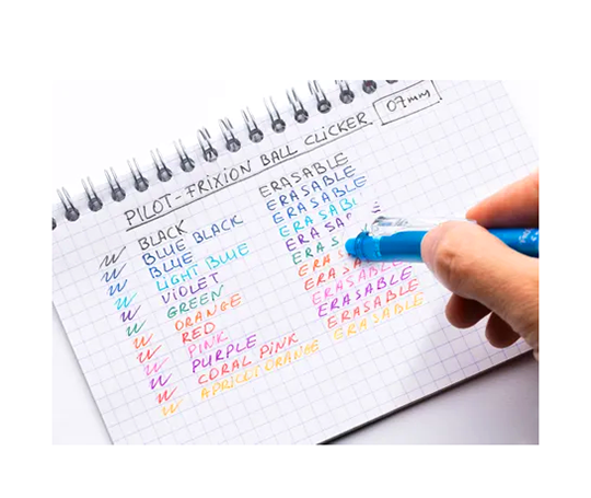 Pilot Frixion Ball Clicker - Roller à encre gel effaçable - Bleu