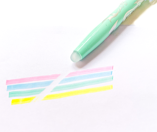 Pilot Frixion Light - Surligneur à encre effaçable - Jaune Pastel