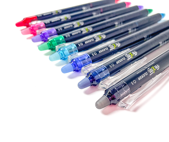 Pilot Frixion Point Clicker - Roller à encre gel effaçable - Rose