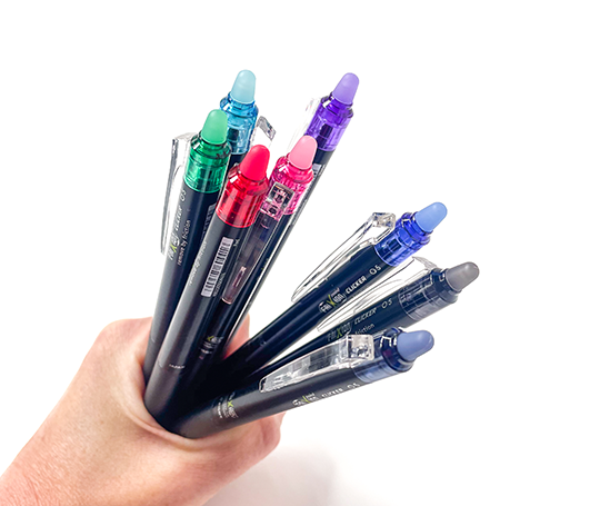 Pilot Frixion Point Clicker - Roller à encre gel effaçable - Bleu