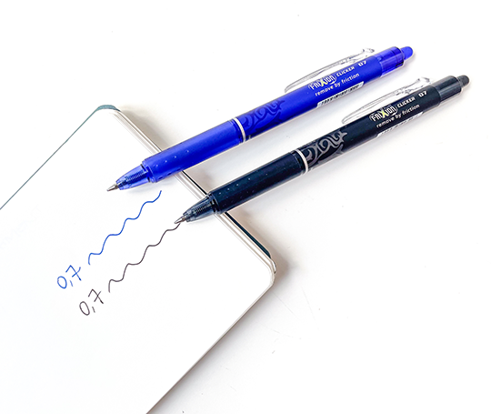 Pilot Frixion Ball Clicker - Roller à encre gel effaçable - Bleu