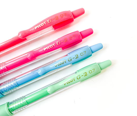 Pilot G-2 - Roller à encre gel - Rouge Fluo