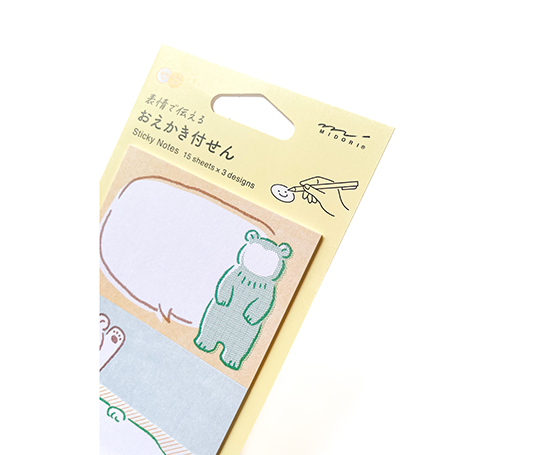 Midori - notes adhésives à personnaliser - Ours
