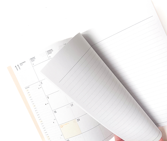 Hightide Agenda 2026 mensuel - Vagues - Bleu/rouge (type K)