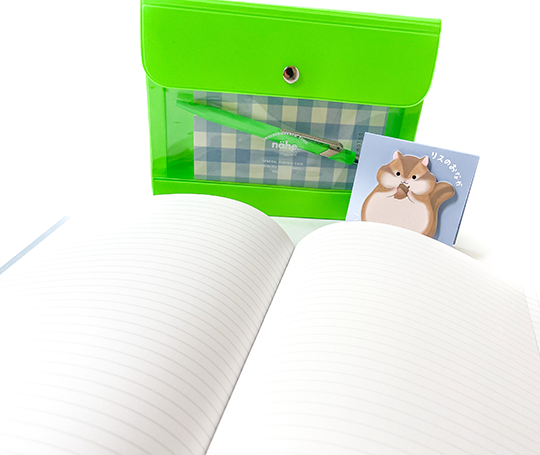 Pochette Nähe A6 - vert fluo