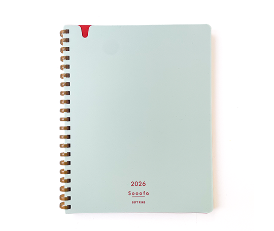 Sooofa - Agenda mensuel soft ring - Vert