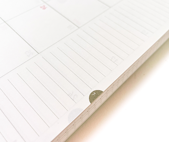 Sooofa - Agenda mensuel soft ring - Vert