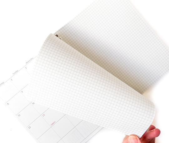 Sooofa - Agenda mensuel soft ring - Vert